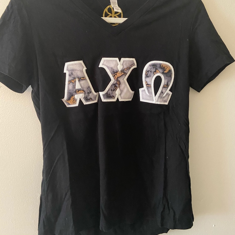 Alpha Chi Omega Lettered T-shirt